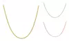 925 Sterling Silver 1 mm Rope‑Chain Necklace from Chamonix Jewelry – Silver, Gold or Rose in 6 Lengths