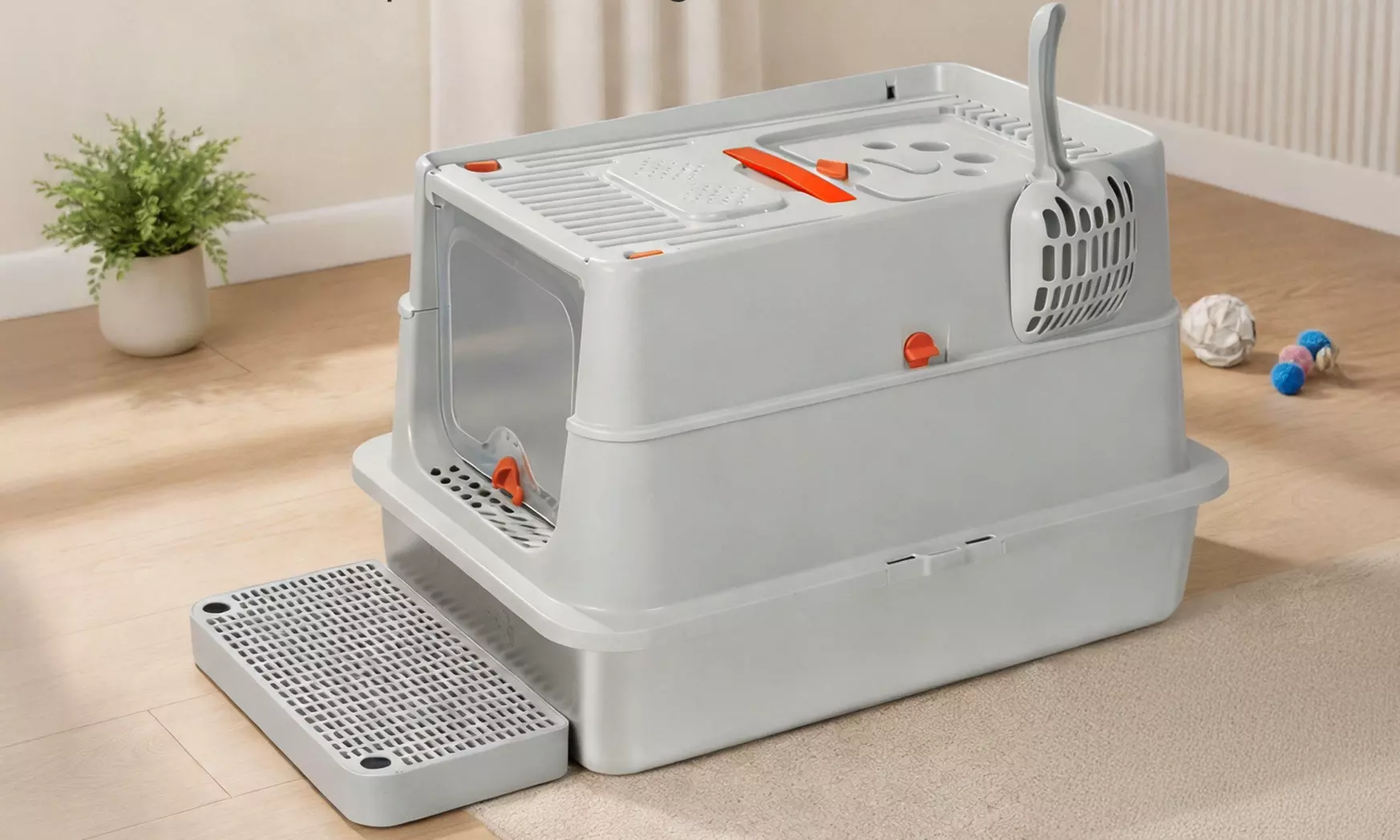 Skylos Stainless Steel Cat Litter Box Series
