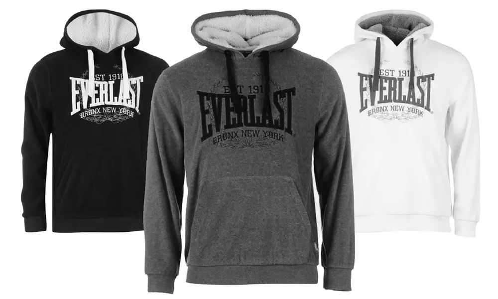 Sweat à Capuche Everlast Homme - Taille L Bleu - Polaire - Occasion En Excellent état