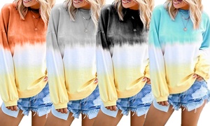 Women's Tie-Dye Shimmering Jumper