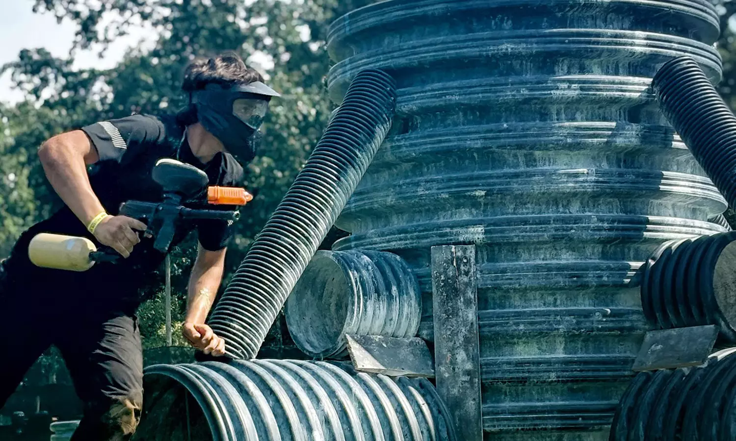 Up to 6 Open-Play Passes w/ Paintball Gun and Safety Mask