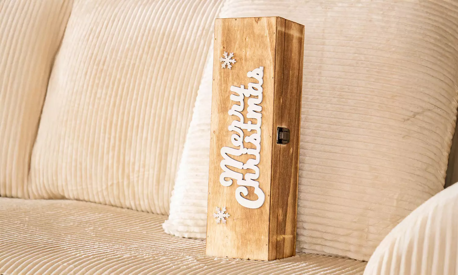 Cassetta portabottiglie natalizia