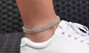 Cubic Zirconia Prong Ankle Bracelet