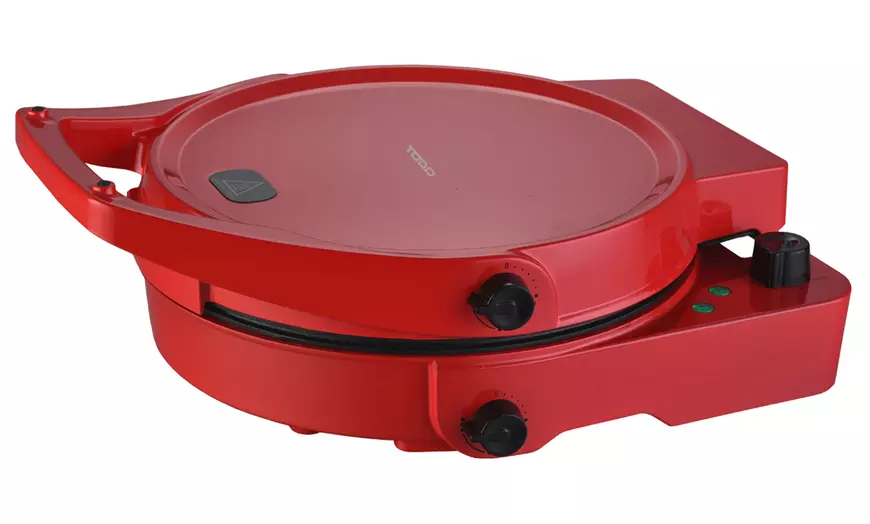 Image 8: TODO 1800W Electric Pizza Maker Pizza Oven Flat Grill