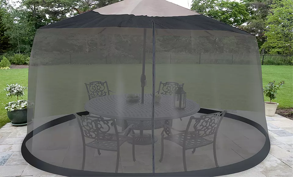 Outdoor Umbrella Table Screen. Free Returns. - Primary Image