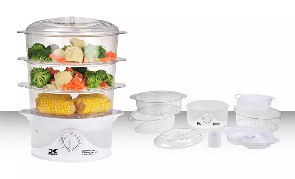 3-Tier Food Steamer. Free Returns. - Primary Image