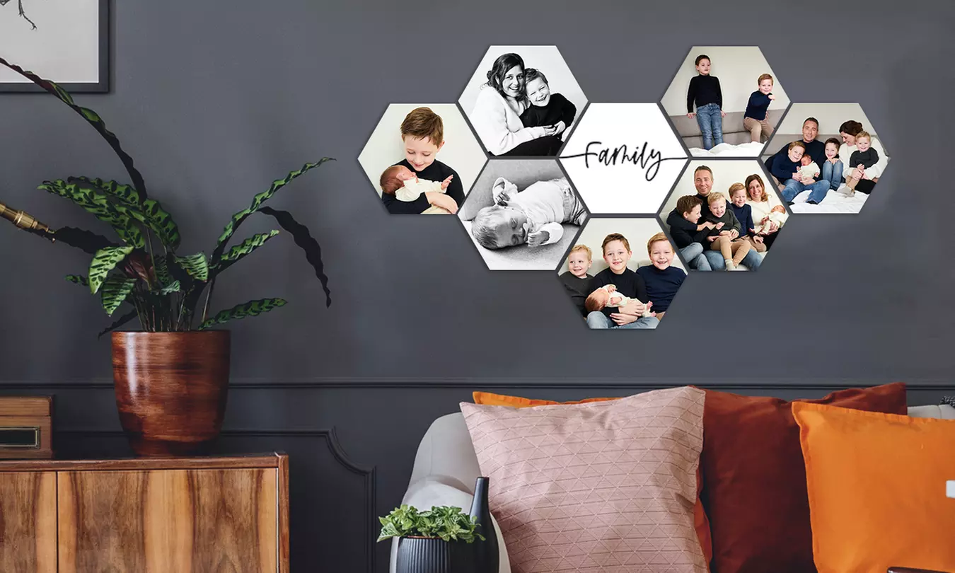 Muchopix hexagone, taille au choix, sur Hellodeco