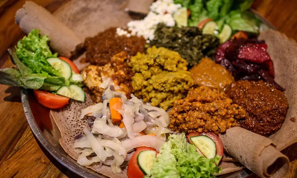 Äthiopisches 2-Gänge-Menü für 1, 2 oder 4 Personen