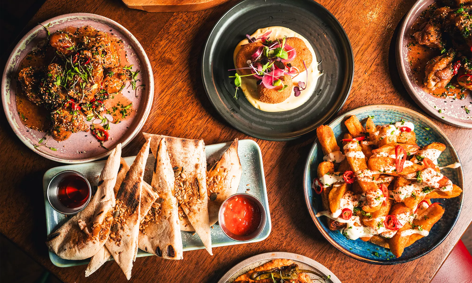 5 Tapas to Share Glass of Sangria for Two at 2Taps Wine Bar