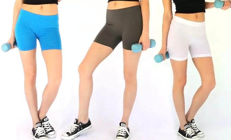 Women's Seamless Spandex Shorts | Groupon Goods