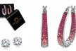 Inside Out Hoops With Free 2.00 CTTW Studs With Crystals From Swarovski  - Second Medium