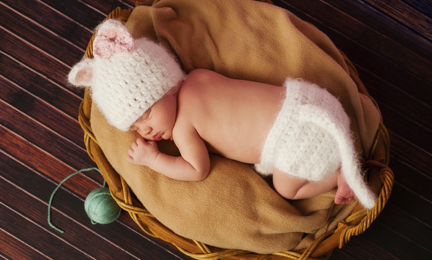 Image 2: Up to 0% Off on newborn or maternity photoshoot
