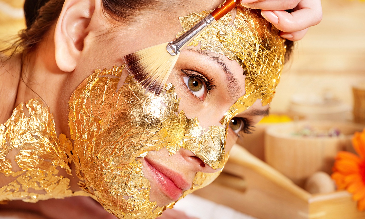 Experience a 60 Minute Gold Facial Treatment