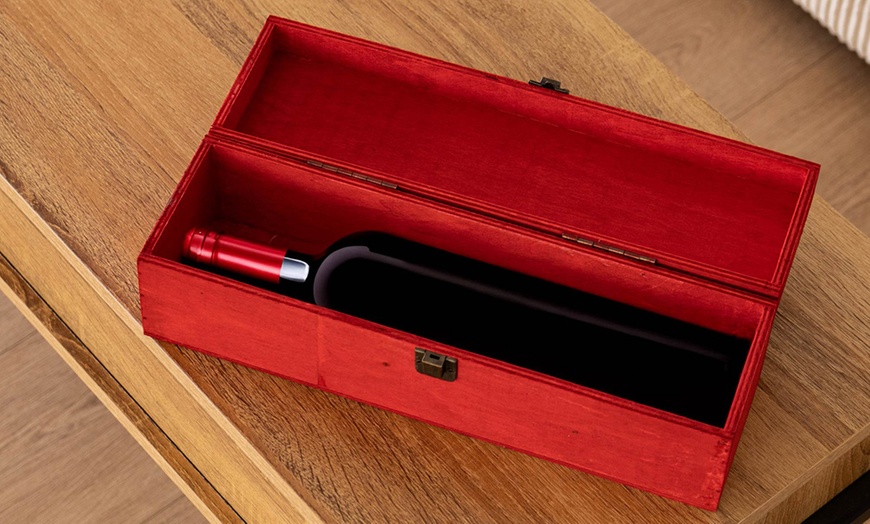 Image 20: Cassetta portabottiglie natalizia