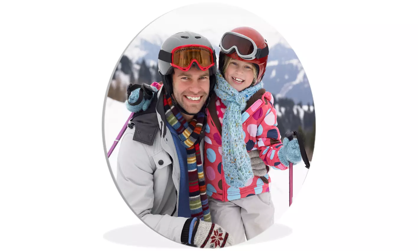 Jouw foto op een wandcirkel