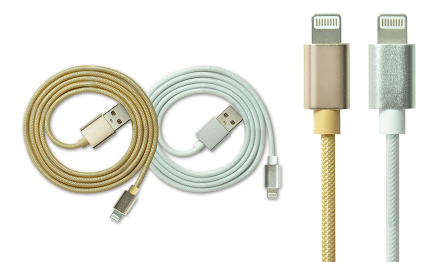 Image 1: Apachie Braided iPhone/iPad Cable