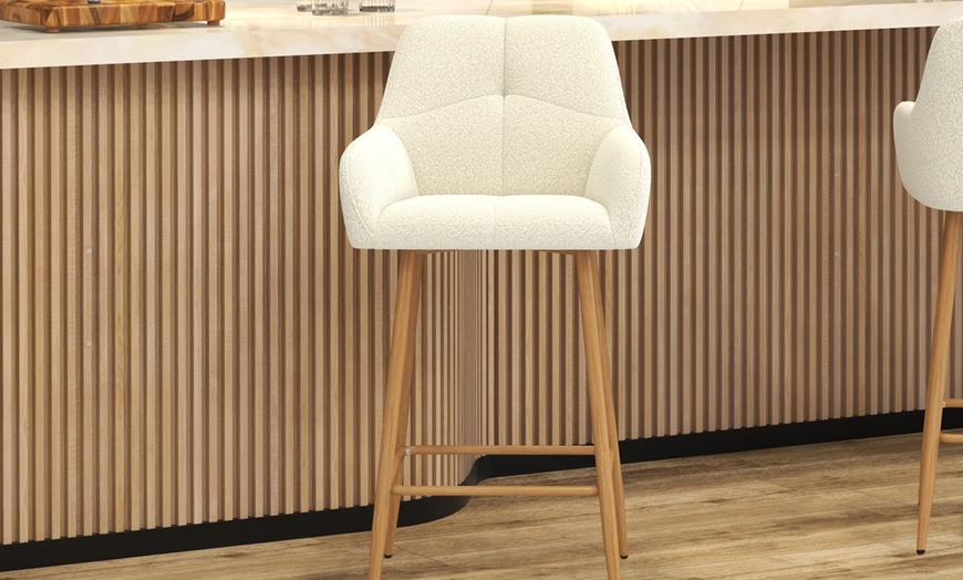Image 2: Set di 2 sgabelli da bar Leo