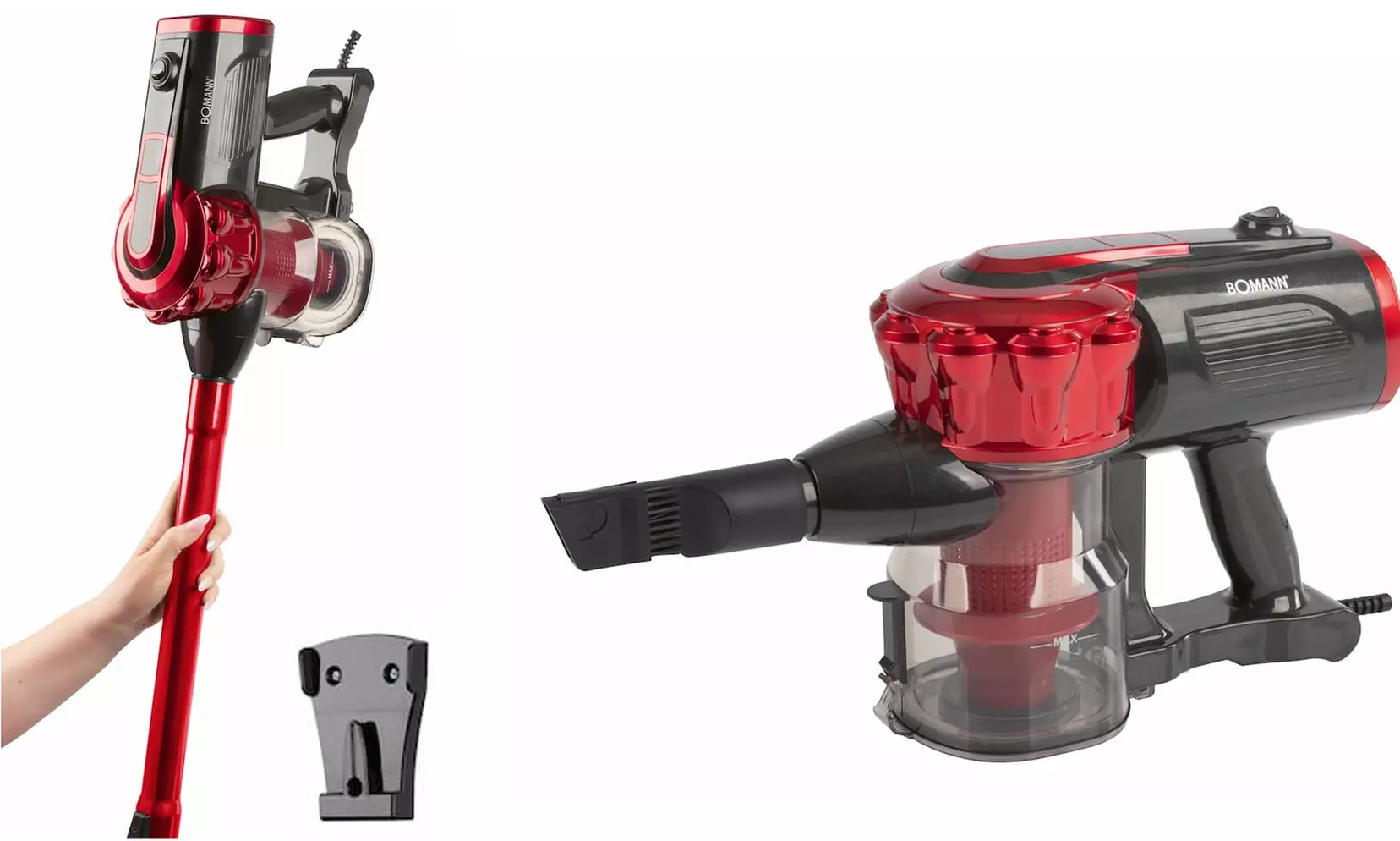 Aspirapolvere 2 in 1 a mano con filo di Bomann