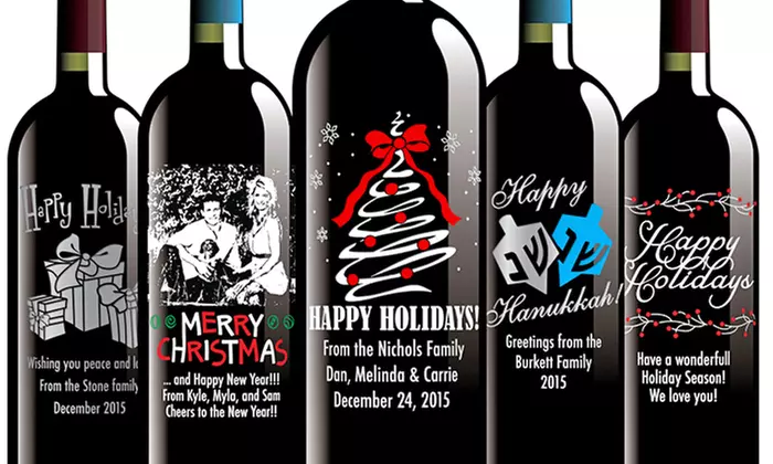 Custom-Etched Wine Bottles from Etching Expressions (Up to 53% Off) - Primary Image