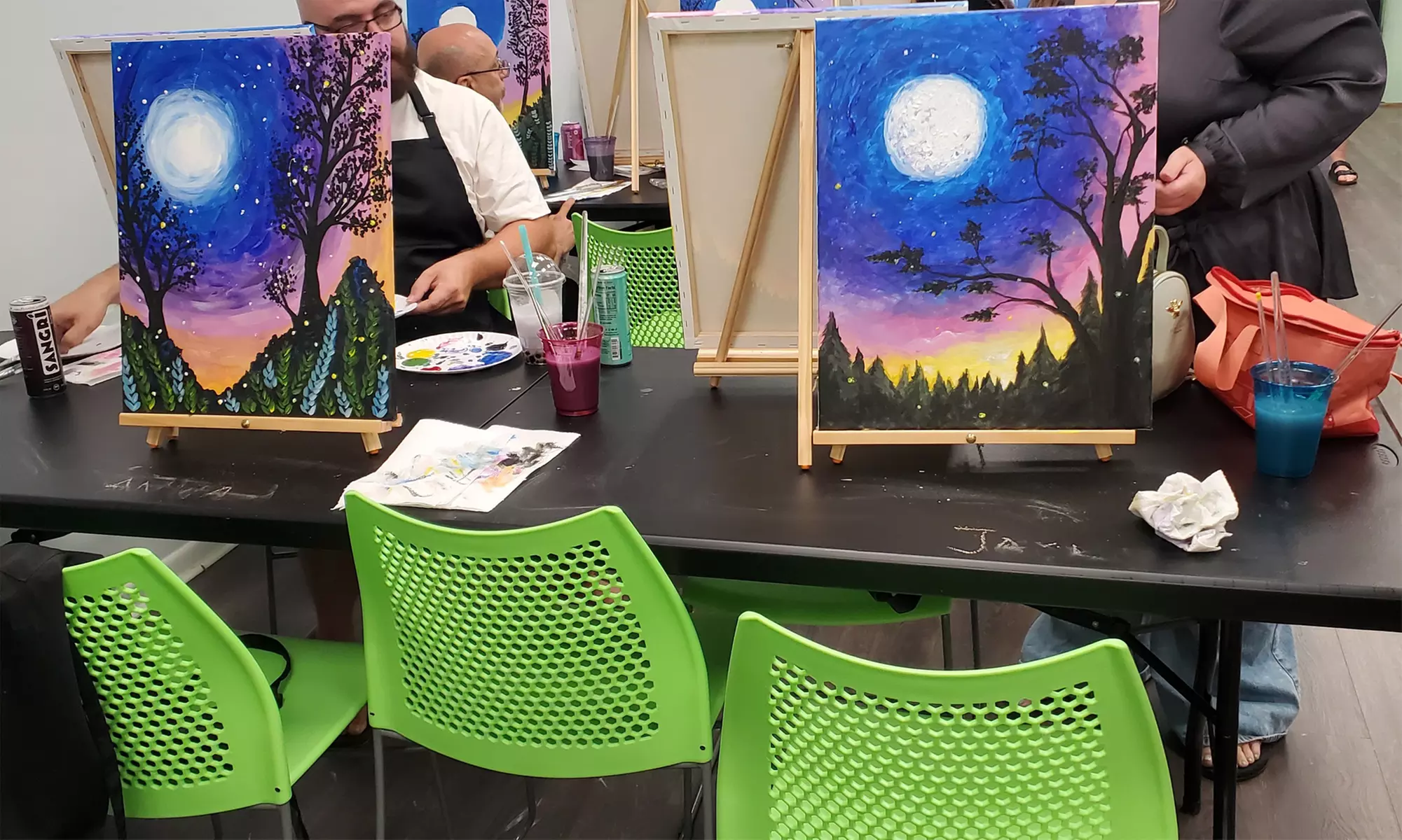 Unwind with a Paint & Sip – For Singles, Duos, or Trios