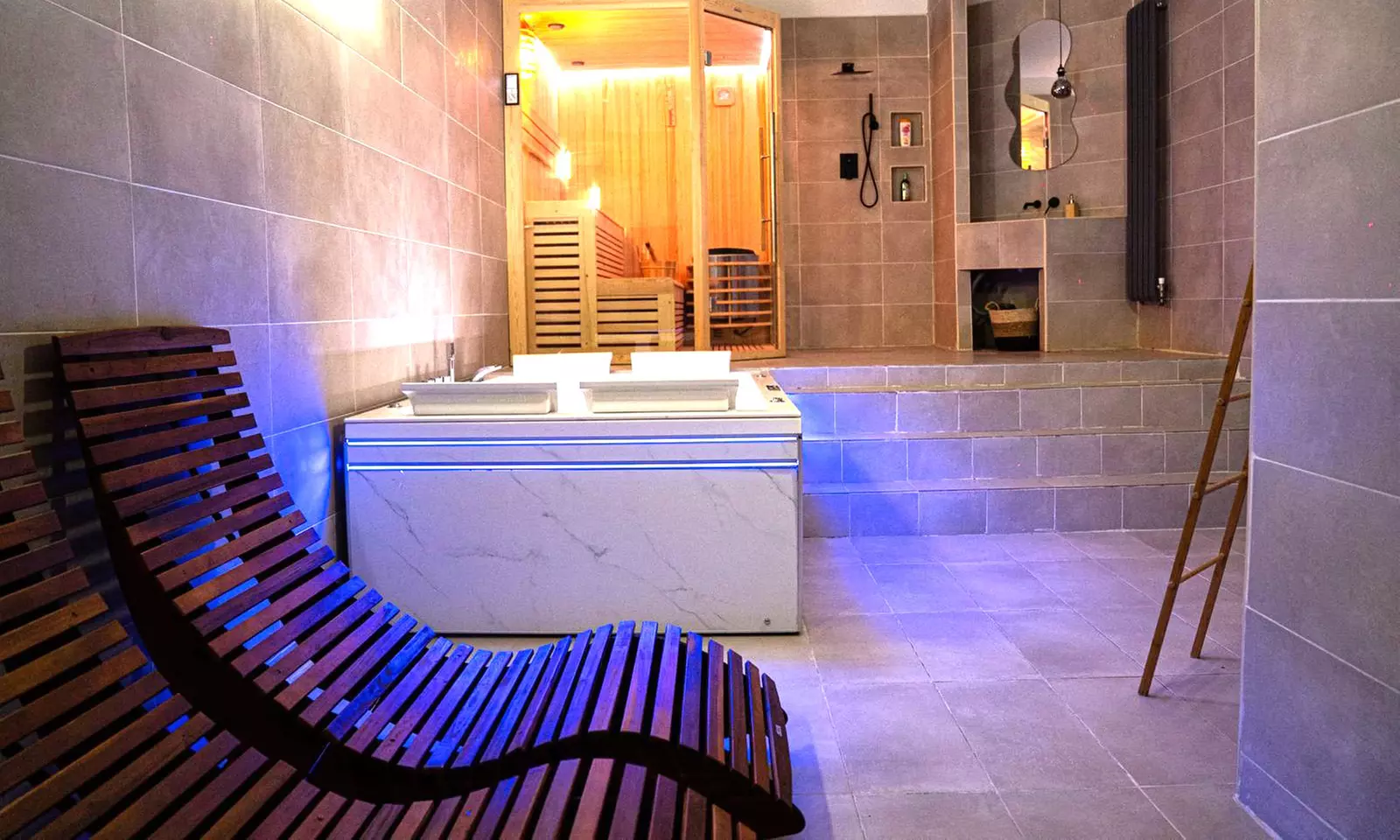 1h30 de spa privatif avec hammam, bain à remous, sauna pour 2