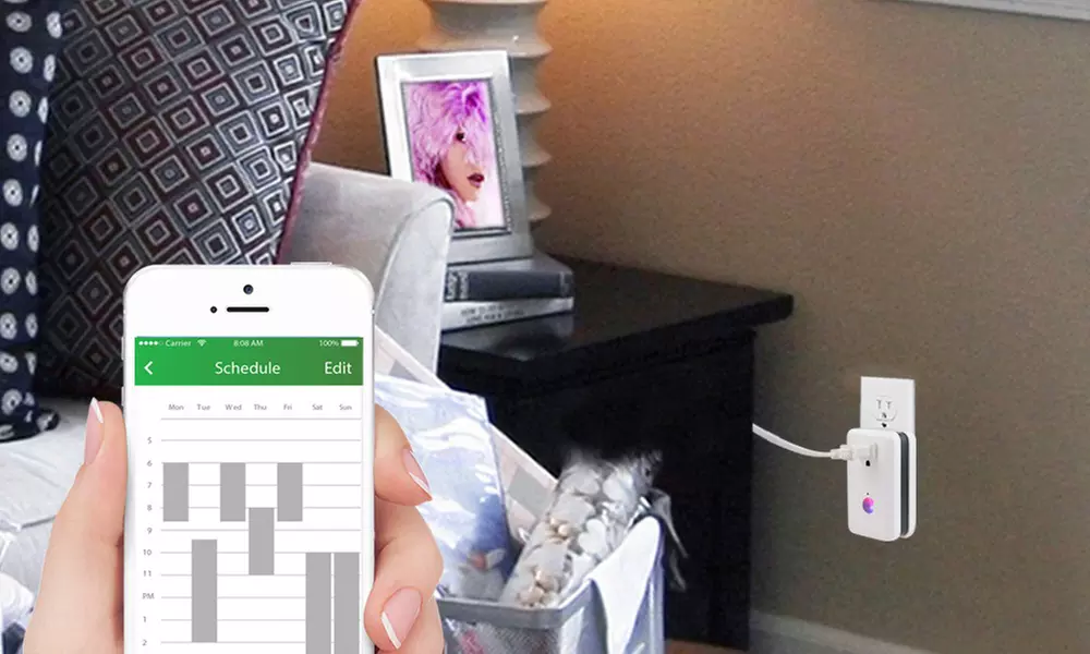 Smart WiFi-Controlled Wall Outlet - Second Medium