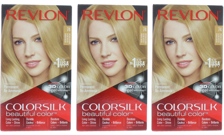 Image 2: Revlon Colorsilk Permanent Hair Colour Three-Pack