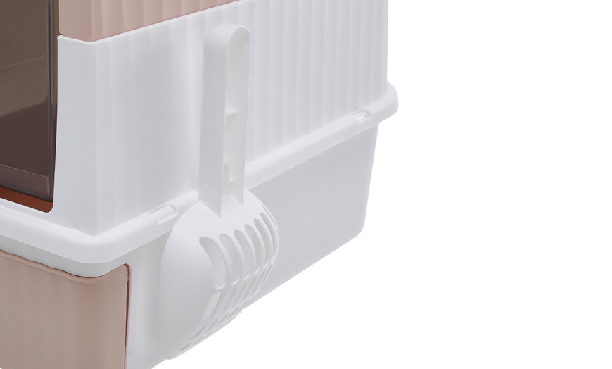 Image 6: Living And Home Self-Cleaning Cat Litter Box with UV Steriliser