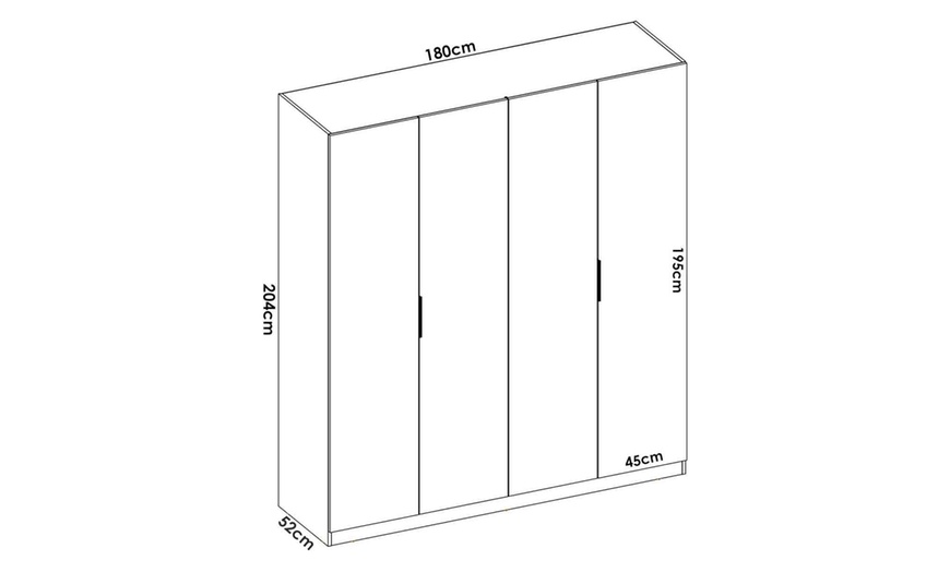 Image 7: Armadio guardaroba a 4 ante