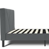 Image 24: Letto imbottito in tessuto con doghe in legno e vano contenitore