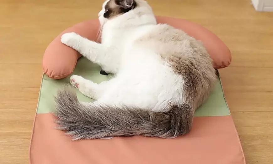 Image 11: Breathable Slide and Scratch-Resistant Cooling Mat for Cat or Dog 