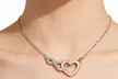 Rose Gold Heart Necklace for Couples - Image 2