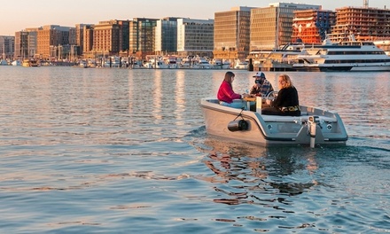 One Hour Electric Boat Rental at The Wharf for Up to 8 People Monday-Friday ONLY - GoBoat Rentals at The Wharf in Washington, D.C.