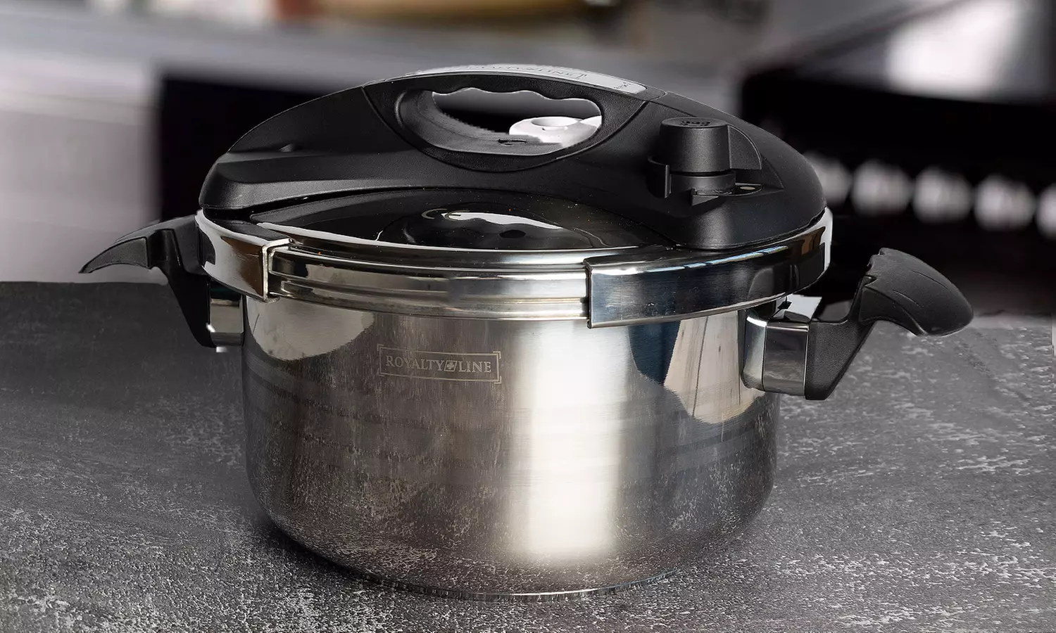 Olla a presión de acero inoxidable de Royalty Line