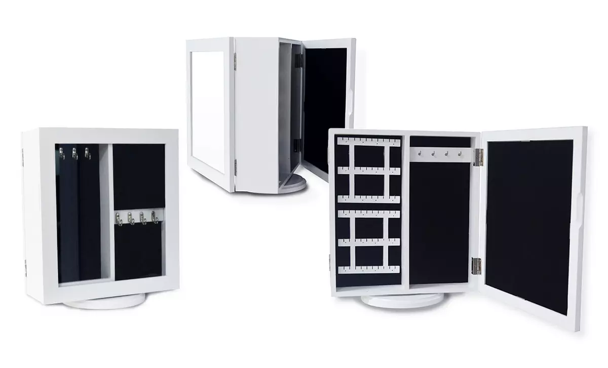 360º Rotating Tabletop Jewelry Cabinet - Second Medium