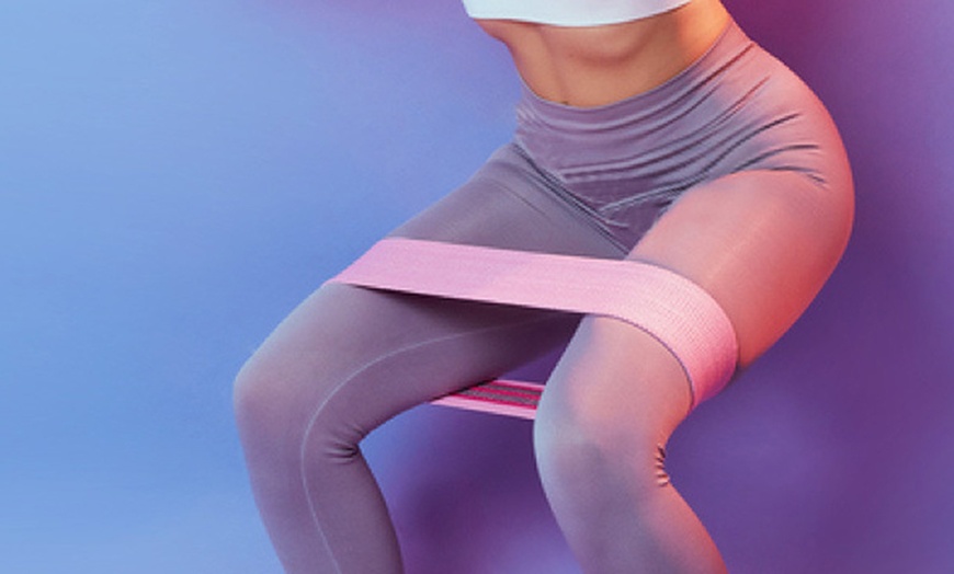 Image 9: 3Pcs Resistance Hip Booty Bands