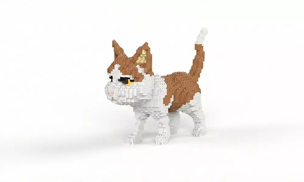 Mini-Baustein-Set im Katzenmotiv