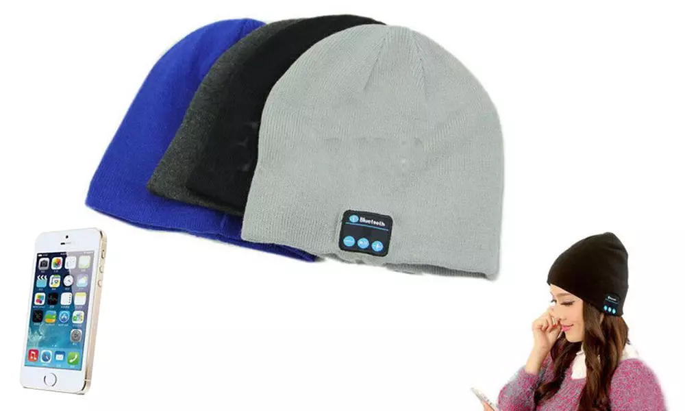 Wireless Bluetooth Beanie Hat with Built-in Headphones - Primary Image