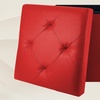 Image 11: Pouf carré en simili cuir avec espace de rangement
