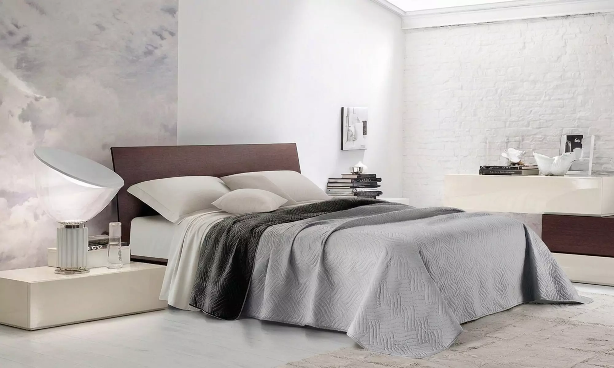 Gesteppte Überwurfdecke wendbar