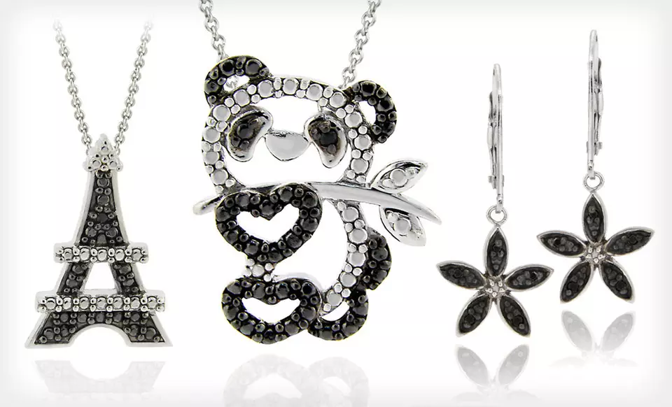 Black Diamond Accent Jewelry (Up to 80% Off). Twenty-Six Options Available. Free Shipping. - Primary Image