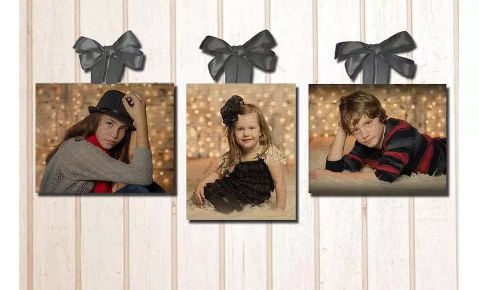Set of Three 5" x 7", 8" x 10" or 11" x 14" Custom Photos on Wood from Picture Bungalow - Second Medium