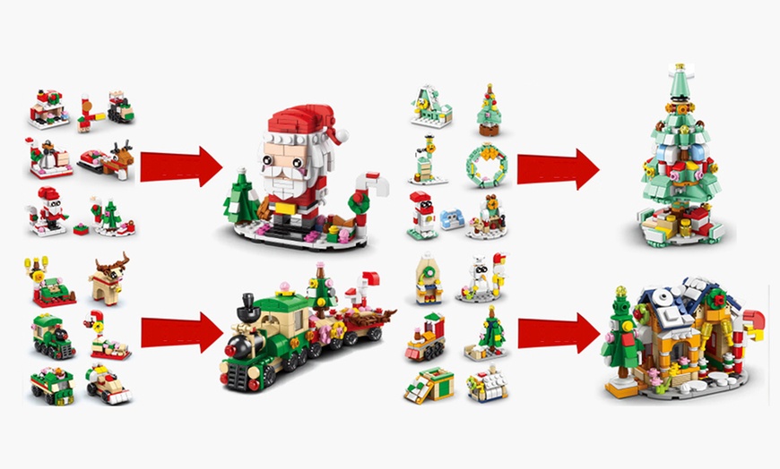 Image 7: Christmas Advent Calendar Building Blocksx1 or x2 – Tree or Nutcracker