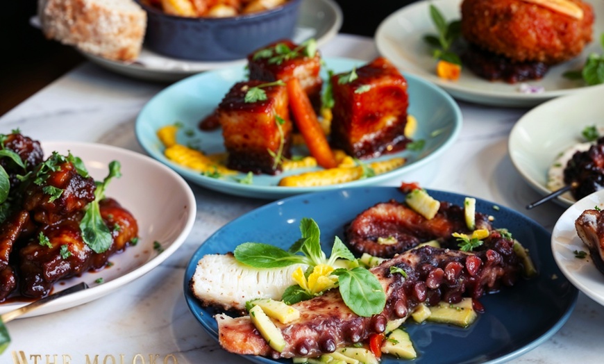 Image 2: Any Starter, 3 Tasting Plates, Dessert & Wine or Beer (64% Off)