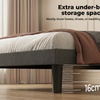 Image 9: Levede Minimalist Upholstered Bed Frame Collection