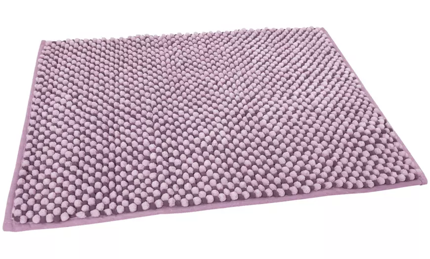 Image 5: Tappeto bagno antiscivolo in ciniglia Dots