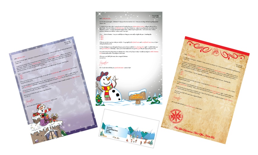 Image 2: 1, 2, or 3 Personalised Santa Letters & Activity Pack - Free Delivery