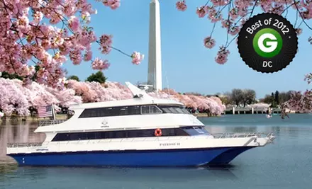 Cherry-Blossom Springtime Cruise or Happy-Hour Cruise for One or Four from DC Harbor Cruises (Up to 54% Off) - Primary Image