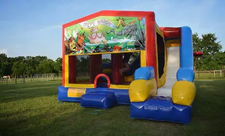 Four-Hour Standard or Deluxe Bounce-House Rental with Delivery and Set-Up from Jubilee Zoo (52% Off) - Primary Image