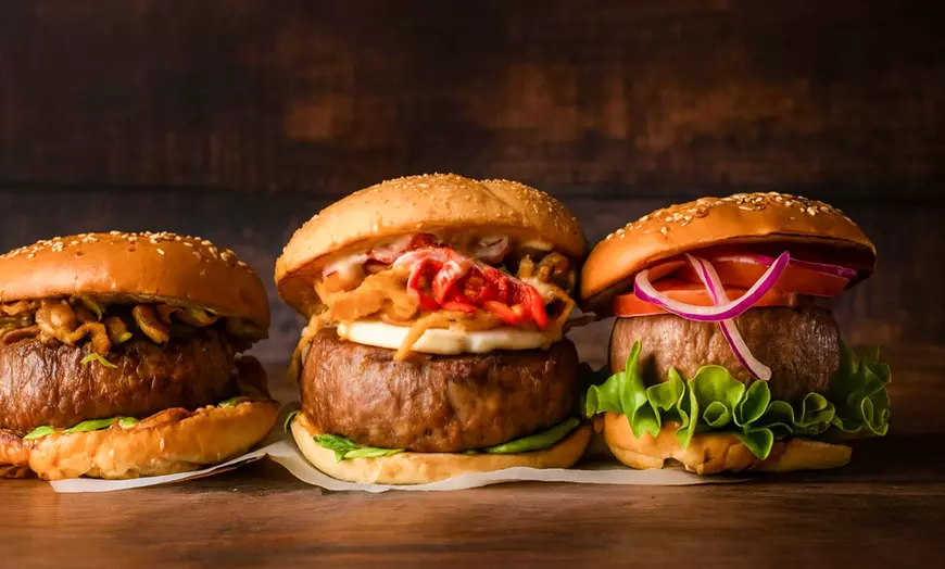 Image 2: Menú Steakburger para 2 o 4 personas con entrante, postre y bebida